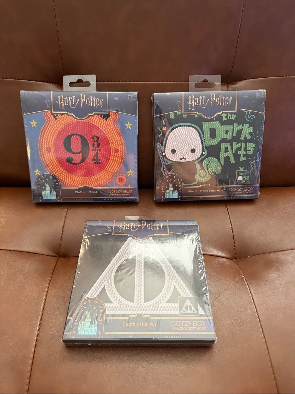NEW Harry Potter Diamond Dotz Box Kits Lot of 3 - Platform 9 3/4 - Dark Arts
